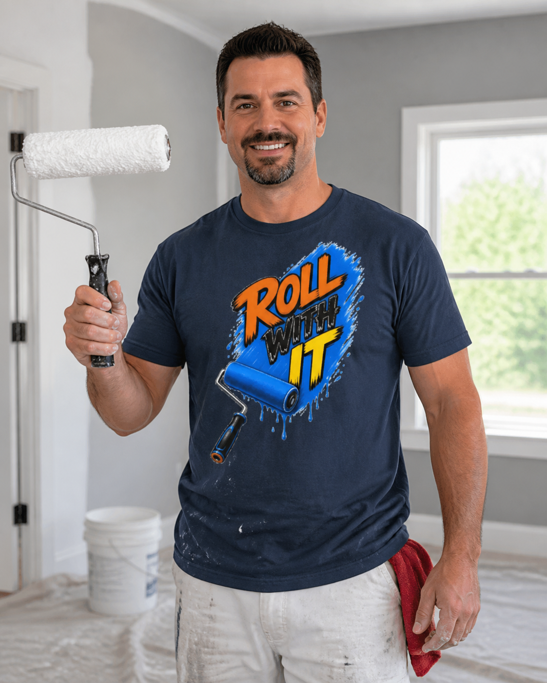 "Roll With It" Painter T-Shirt